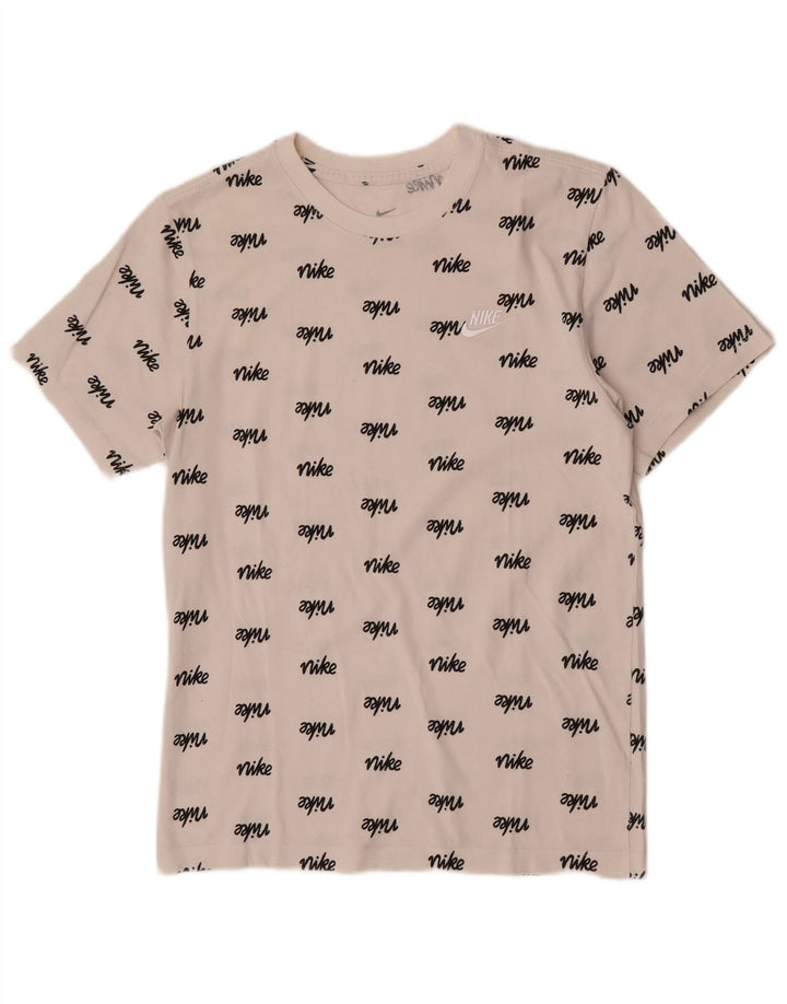Męski T-shirt Nike z grafiką, mały, biały