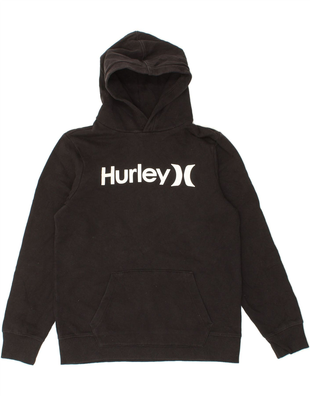 HURLEY Boys Sweatshirt Jumper 15-16 Years Black Vintage Hurley and Second-Hand Hurley from Messina Hembry 