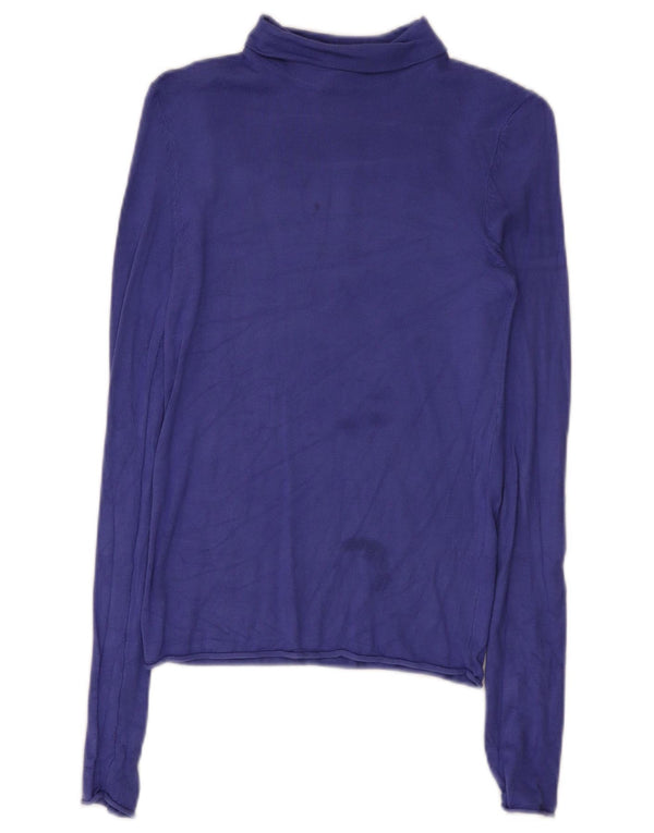 Damski top z długim rękawem Zara UK 8 Small Purple Wiskoza