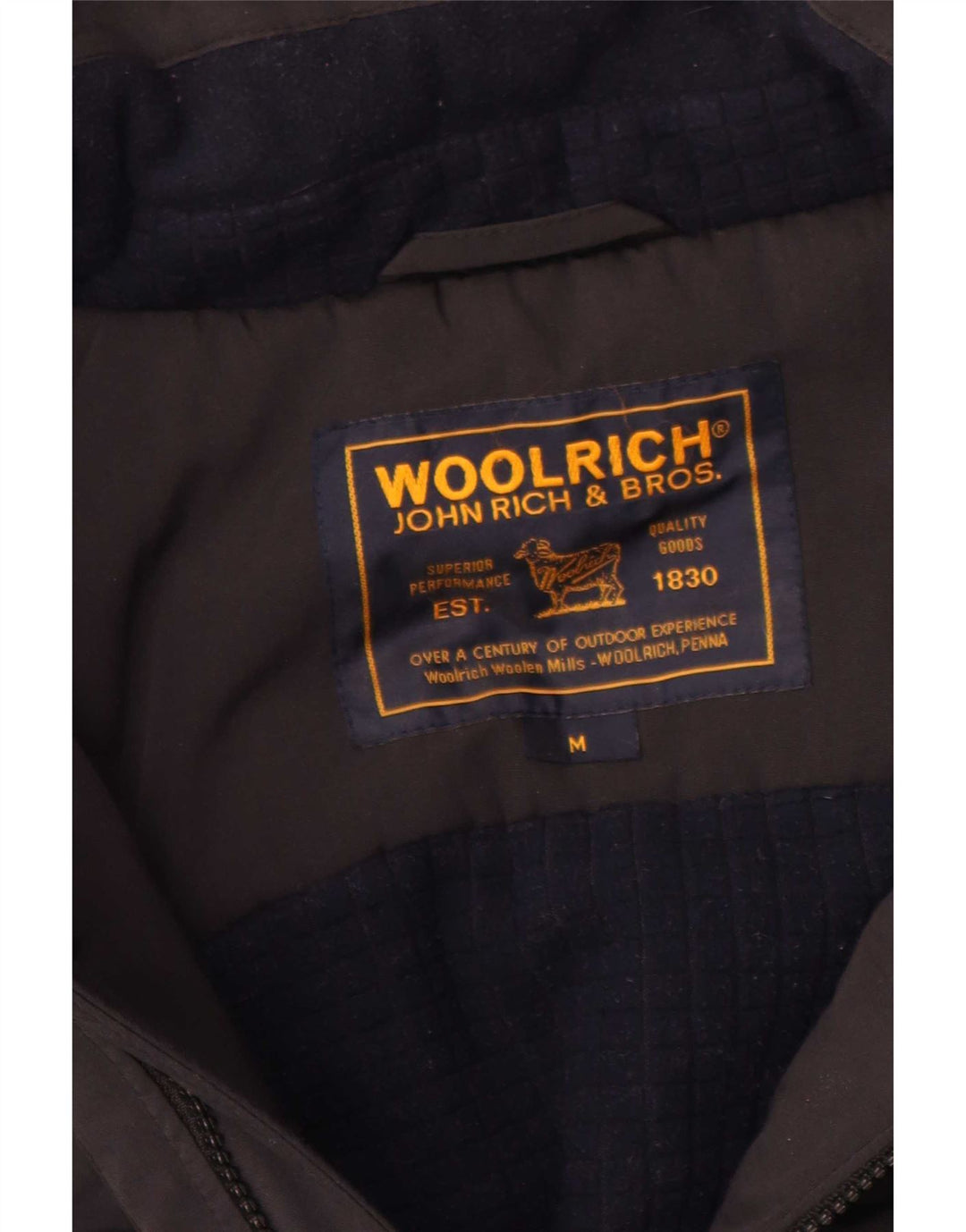 Męska kurtka bomberka z kapturem Woolrich UK 38, średnia czarna