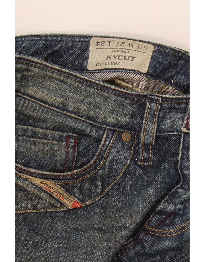 Damskie jeansy Diesel Kycut Straight W27 L30 Niebieskie