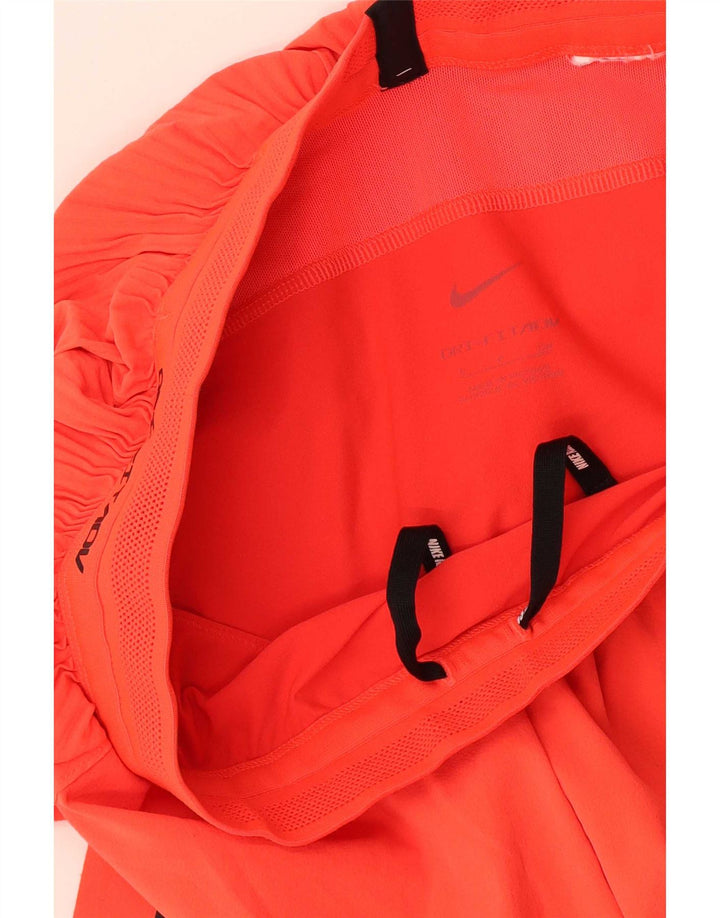 Damskie spodenki sportowe Nike Dri Fit UK 10, małe, pomarańczowe