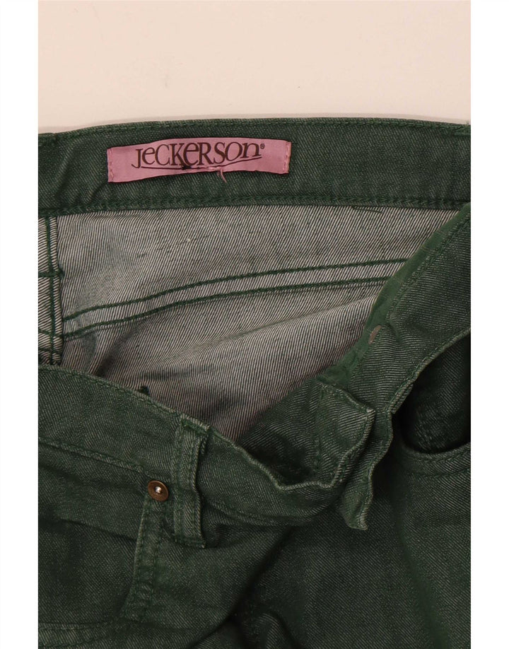 Jeansy damskie Jeckerson W28 L34 zielone