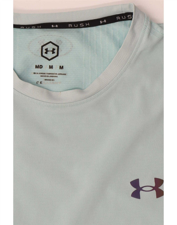 Męski t-shirt Under Armour w średnie niebieskie prążki