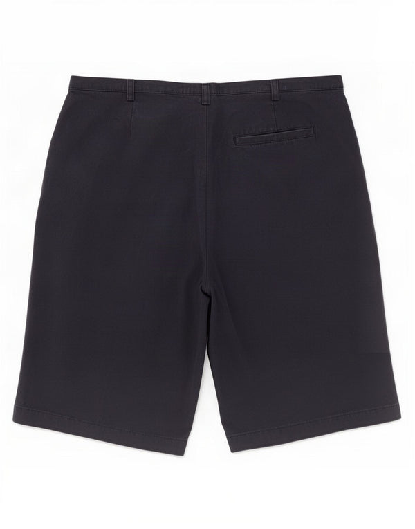St. Bernard Womens Chino Shorts UK 16 Large W32 Navy Blue Cotton