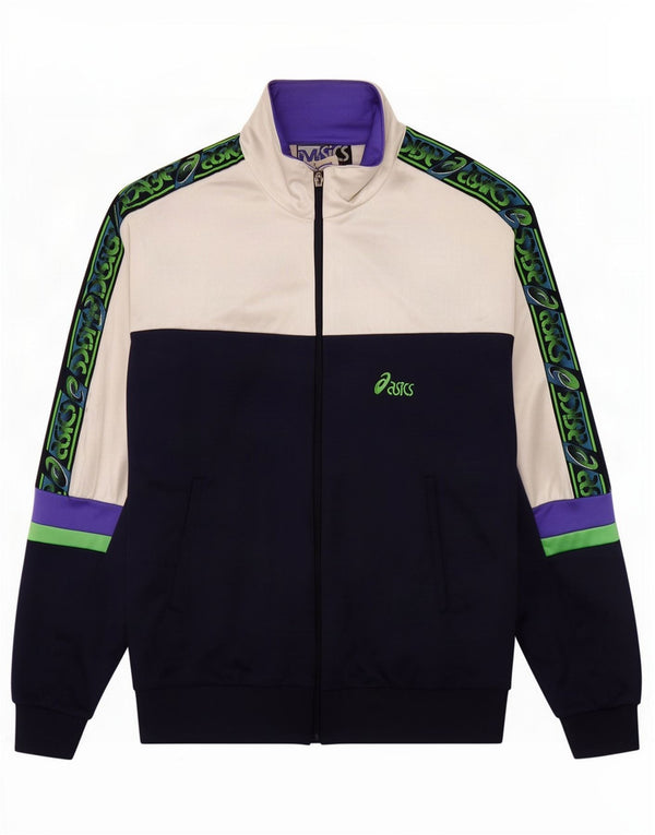 Męska kurtka dresowa Asics Graphic IT 52, duży granatowy blok kolorów