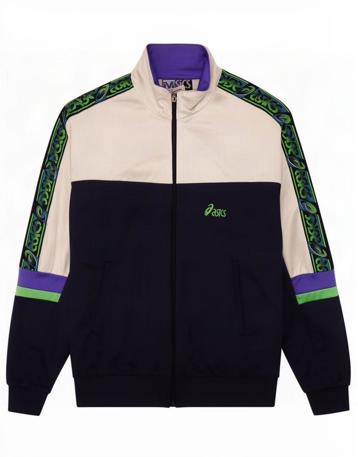 Męska kurtka dresowa Asics Graphic IT 52, duży granatowy blok kolorów