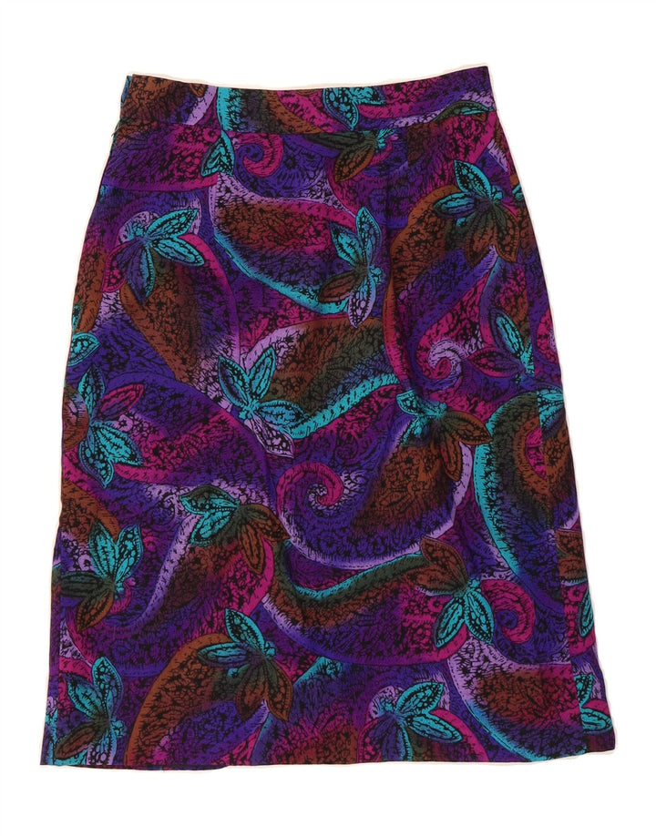 VINTAGE Womens A-Line Skirt W26 Small Multicoloured Paisley Vintage Vintage and Second-Hand Vintage from Messina Hembry 