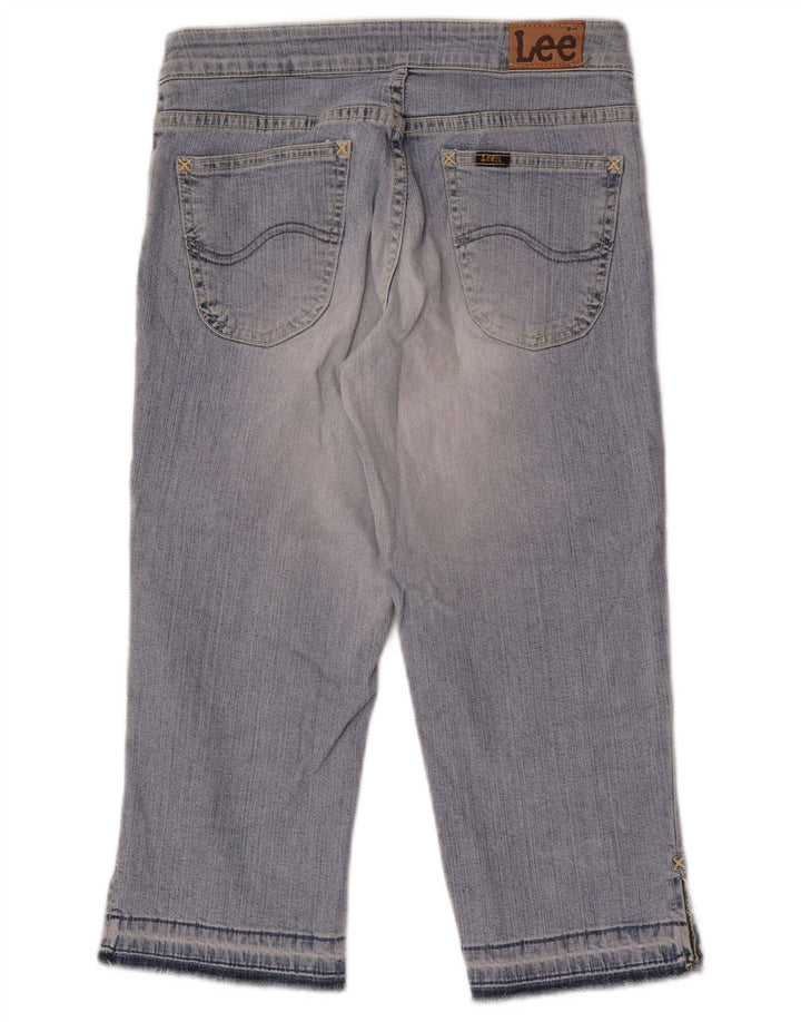 Damskie jeansy Lee Capri W27 L19 Niebieskie bawełniane