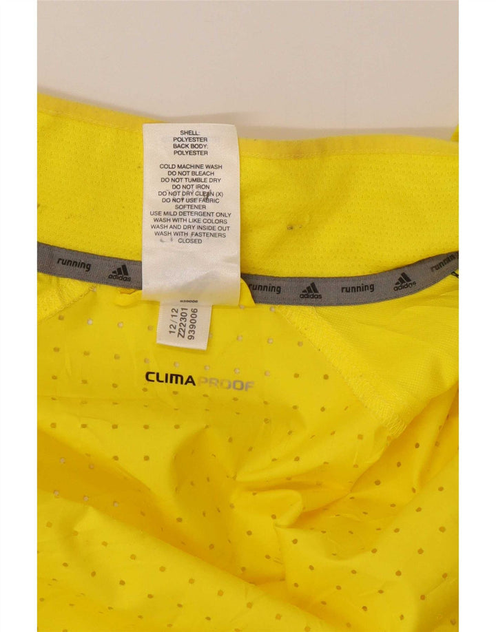 Męska kurtka przeciwdeszczowa Adidas Clima Proof UK 40, duża, żółta, poliestrowa