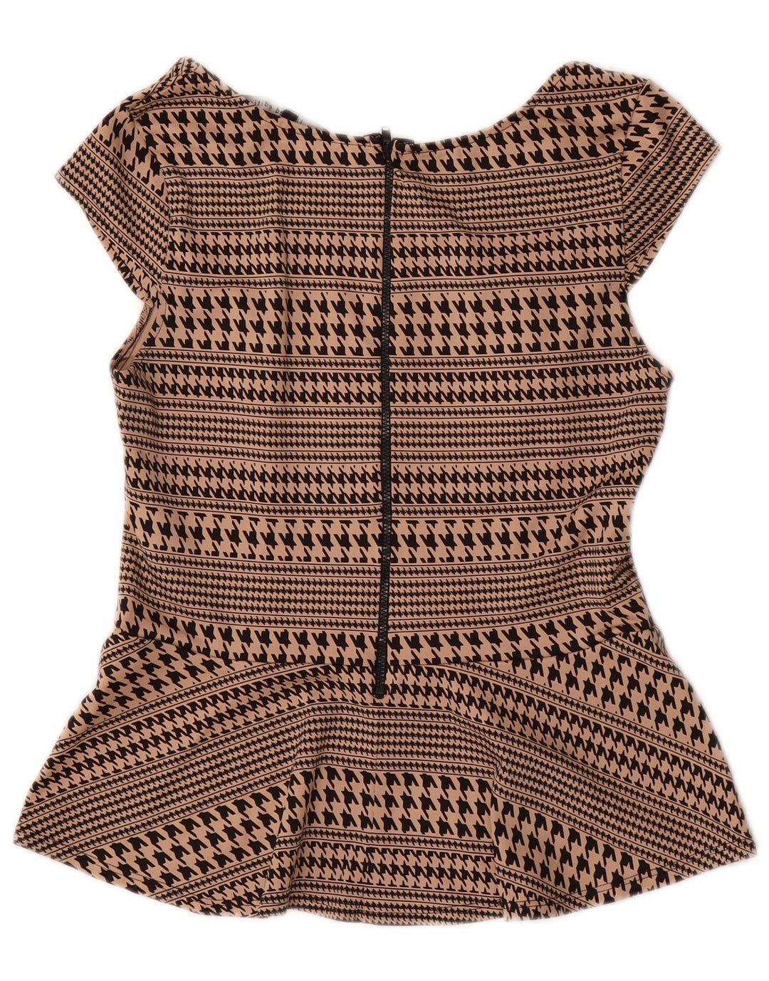 Bluzka damska Oasis Top UK 12 Medium Beżowa Pepitka