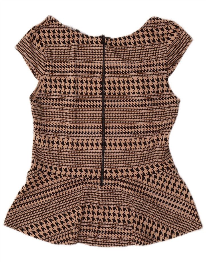 Bluzka damska Oasis Top UK 12 Medium Beżowa Pepitka