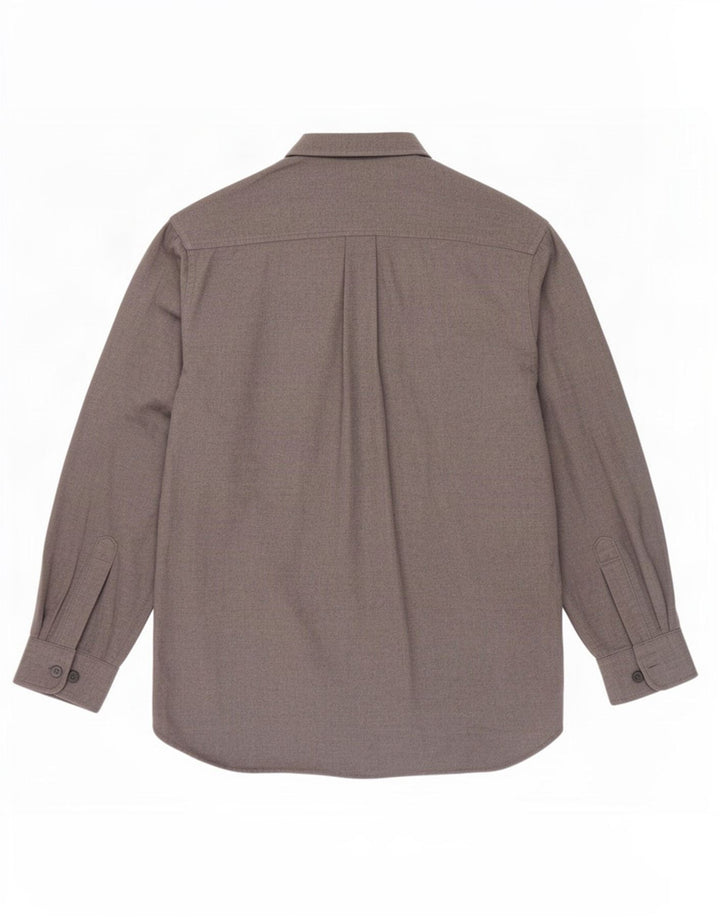 Męska koszula flanelowa L.L.Bean, średnioszara, bawełniana