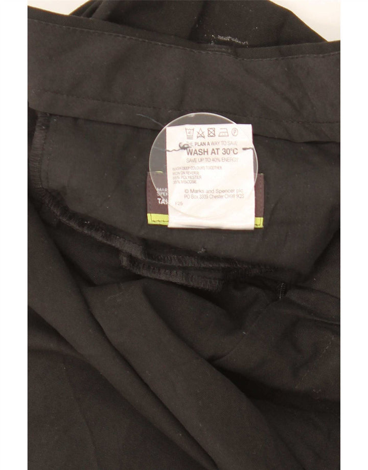 Marks & Spencer Męskie dopasowane proste spodnie garniturowe W40 L31 czarne