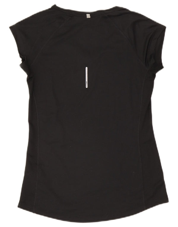 Damska koszulka Nike Dri Fit Top UK 8, mały, czarny poliester