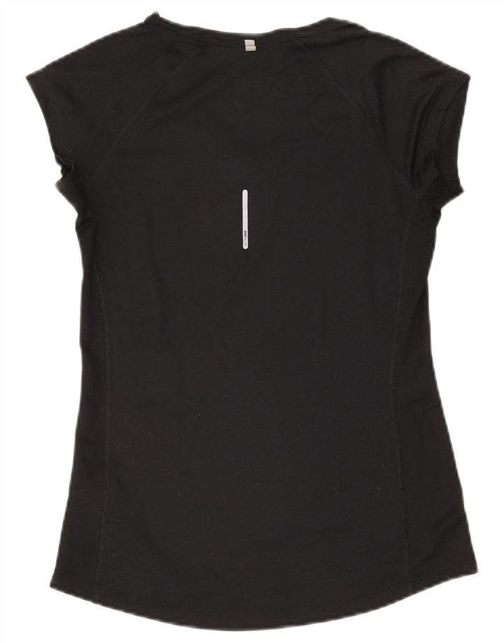 Damska koszulka Nike Dri Fit Top UK 8, mały, czarny poliester