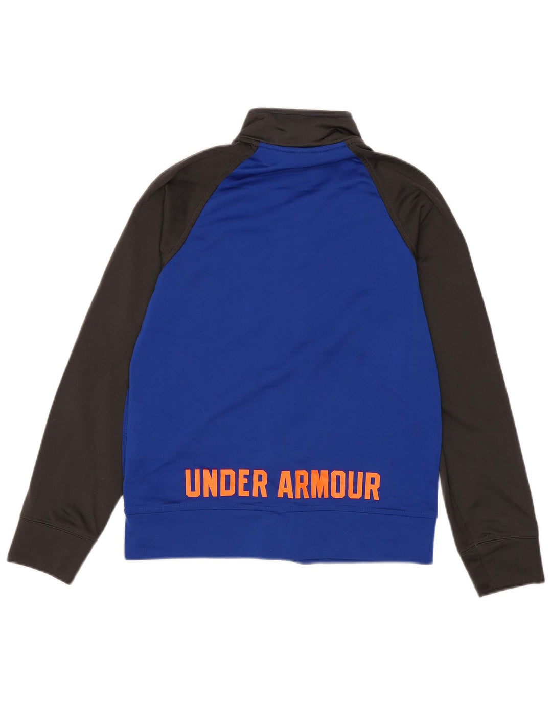 Chłopięca kurtka dresowa Under Armour w wieku 7-8 lat, mała, niebieska, z blokami kolorów