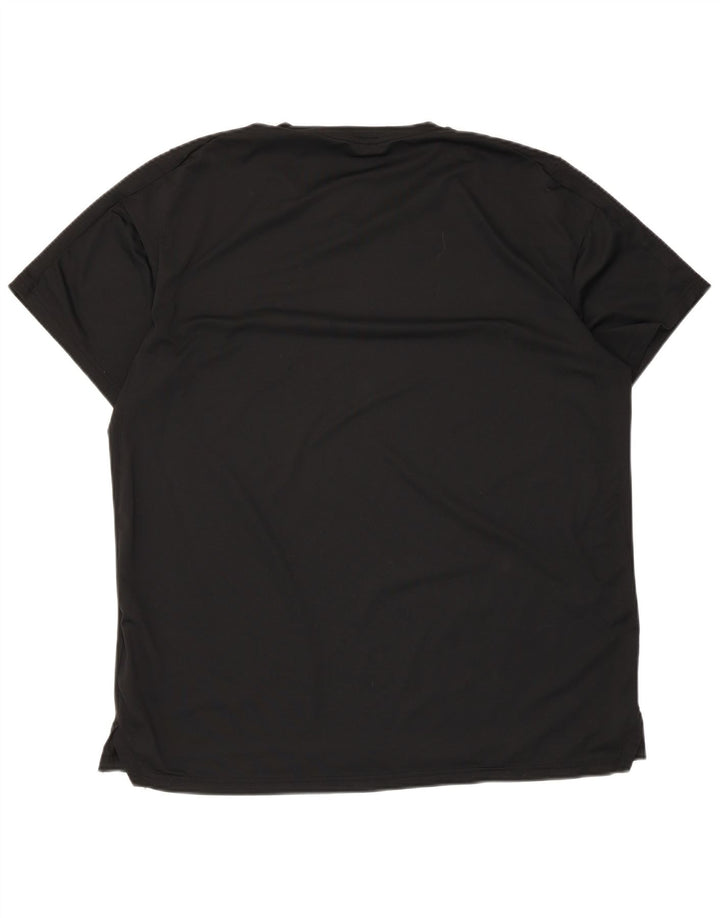 Męski T-shirt Nike Dri Fit, duży, czarny, poliestrowy
