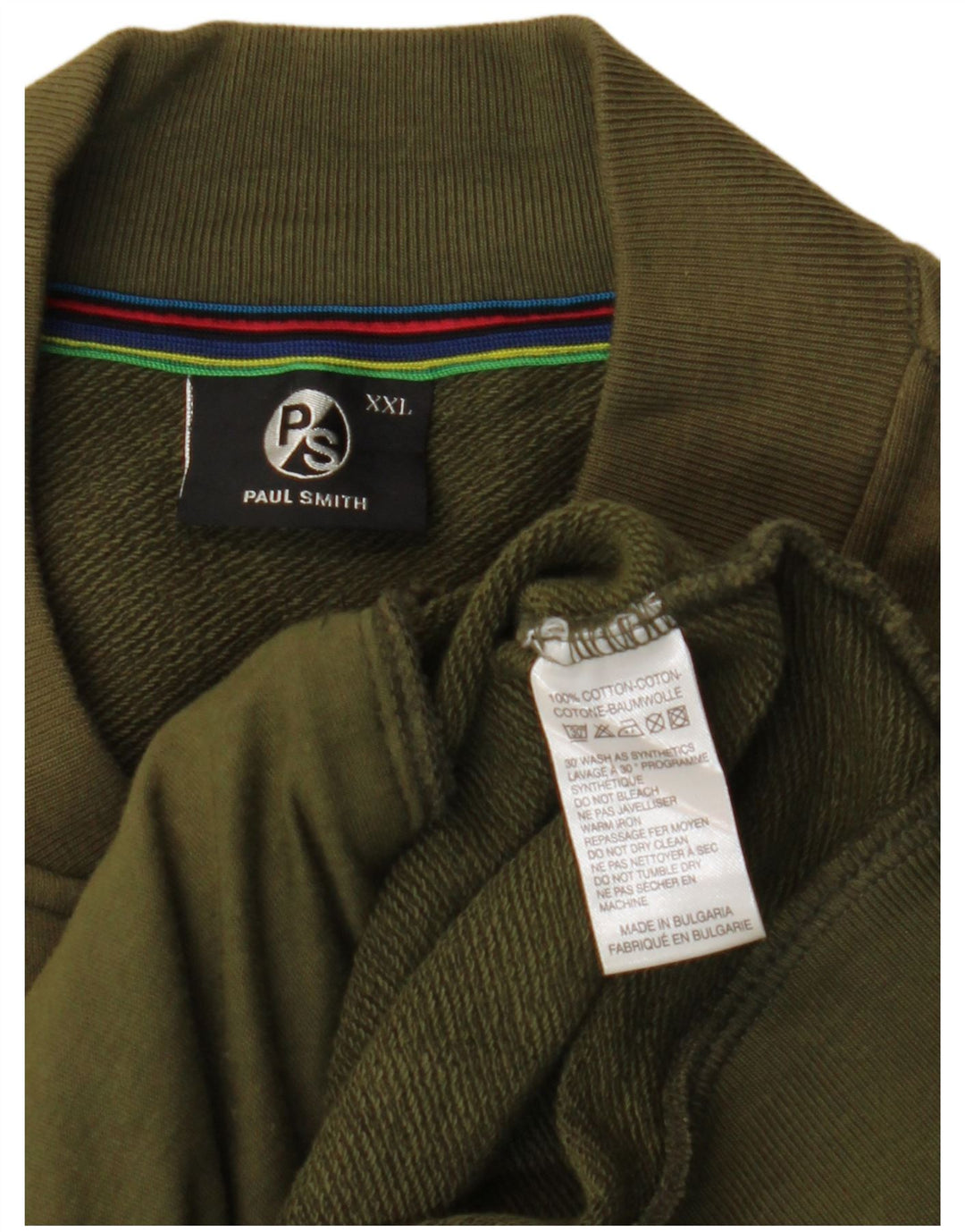 PAUL SMITH Damska kurtka dresowa UK 20 2XL Khaki, bawełna