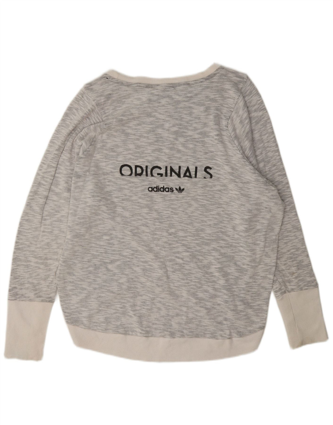 Damska bluza Adidas Graphic Oversize Jumper UK 14, duża, szara, nakrapiana