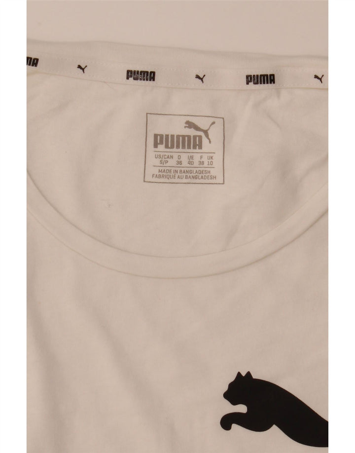 Damska koszulka z grafiką Puma Top UK 10, mała, biała