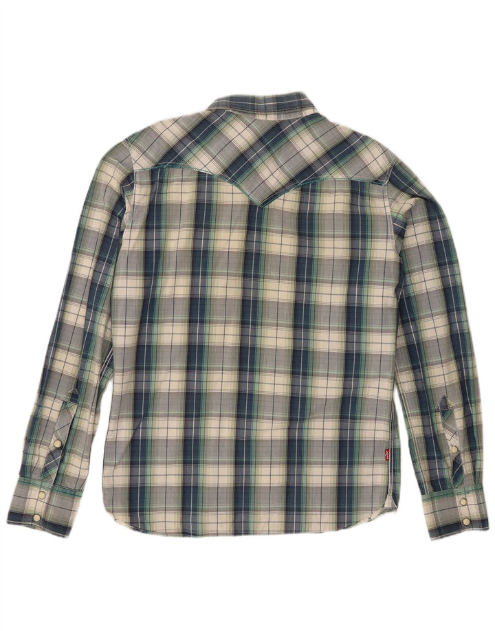 Koszula męska Levi's, bawełniana, w dużą niebieską kratkę