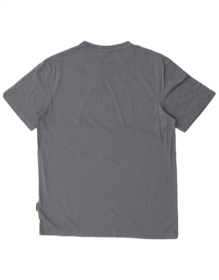 T-shirt męski Napapijri, średni niebieski