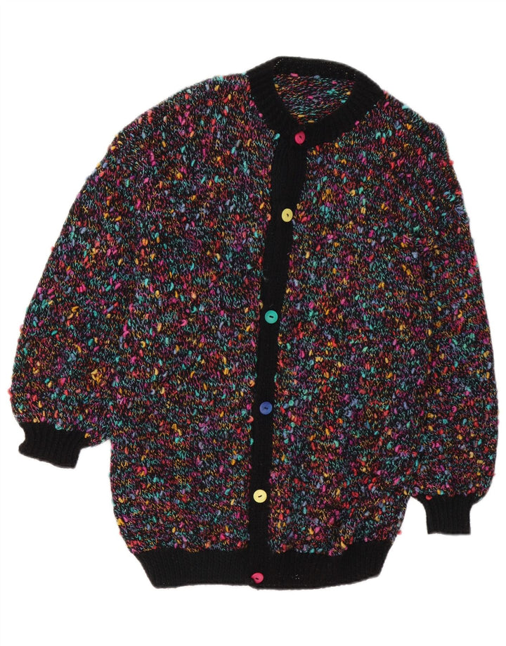 Sweter damski w stylu vintage, UK 14, średni, wielokolorowy, nakrapiany