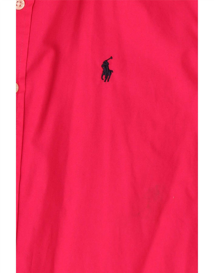 Koszula damska Ralph Lauren UK 14, średnia czerwona, bawełniana