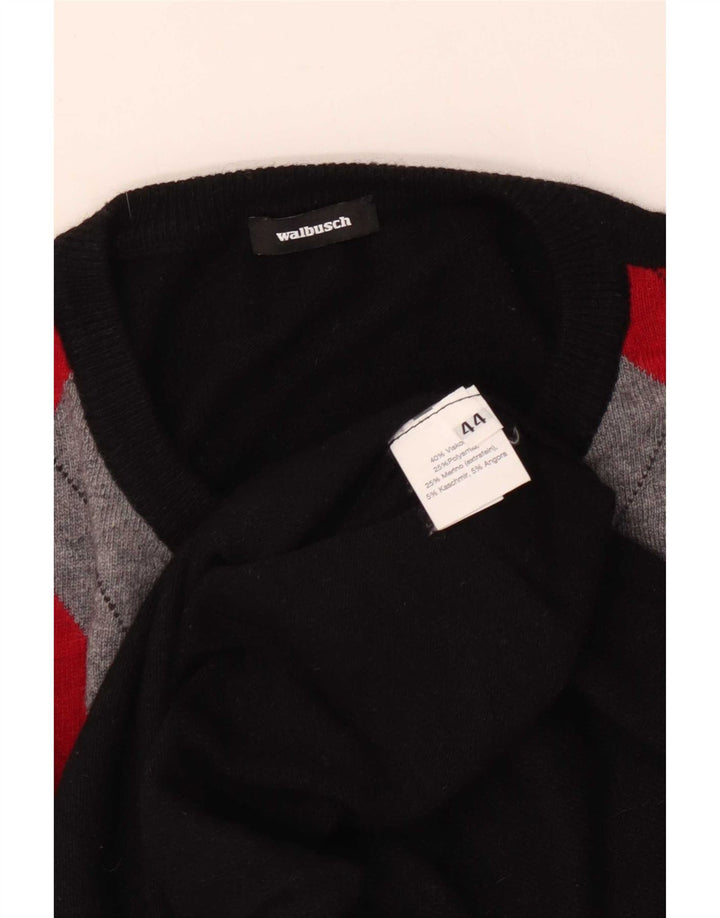 Sweter damski Walbusch EU 44 XL Czarny Argyle/Diamentowa Wiskoza