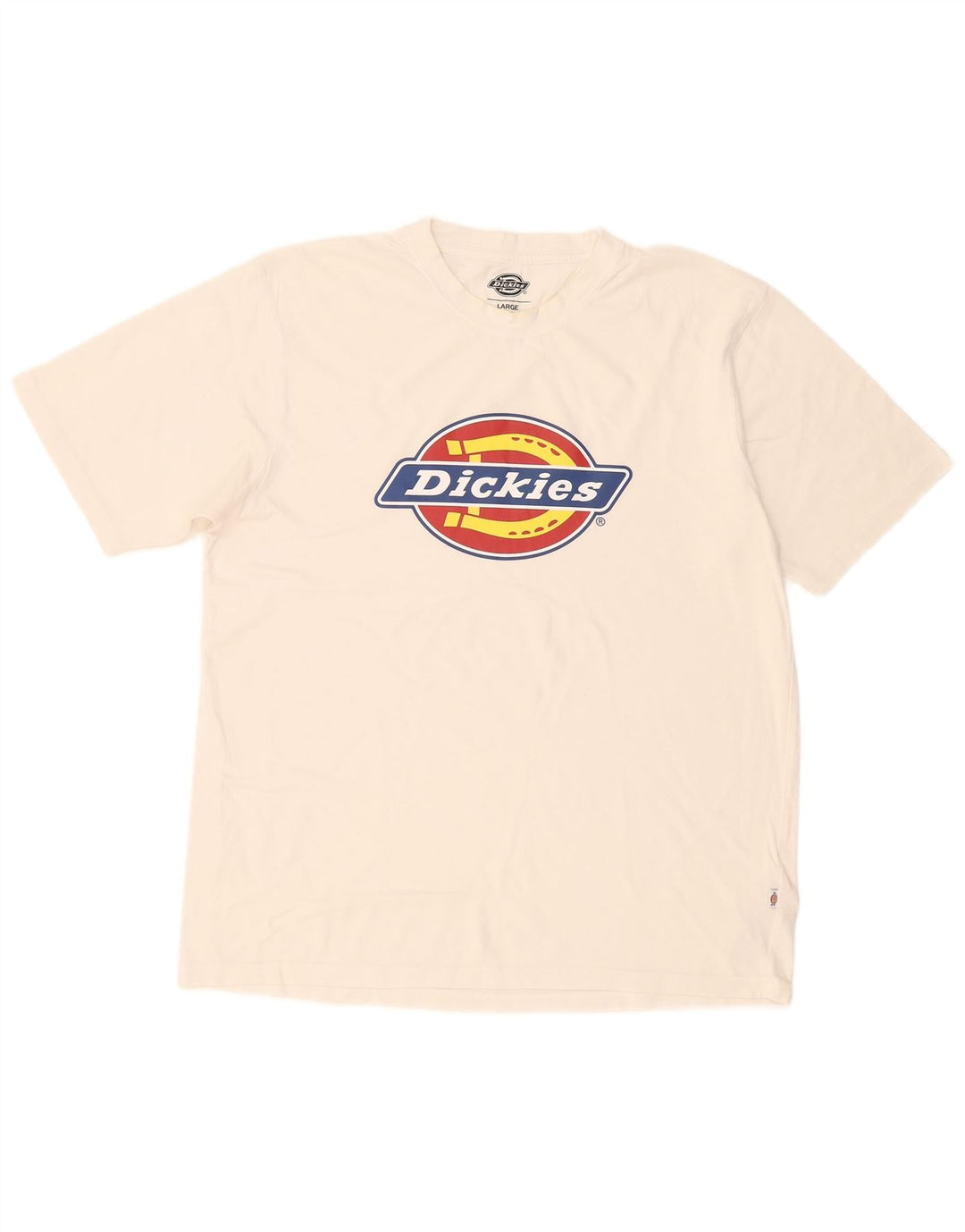 Męska koszulka z grafiką Dickies, duża, biała, bawełniana