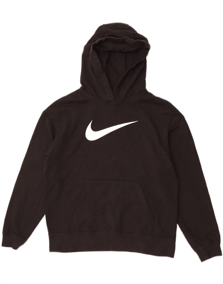 Damska bluza z kapturem Nike Graphic UK 14, średnia czarna bawełna