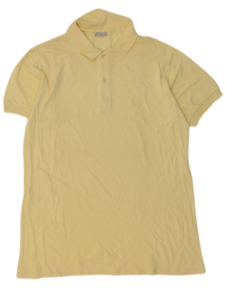 Męska koszulka polo SERGIO TACCHINI, średnia żółta bawełna