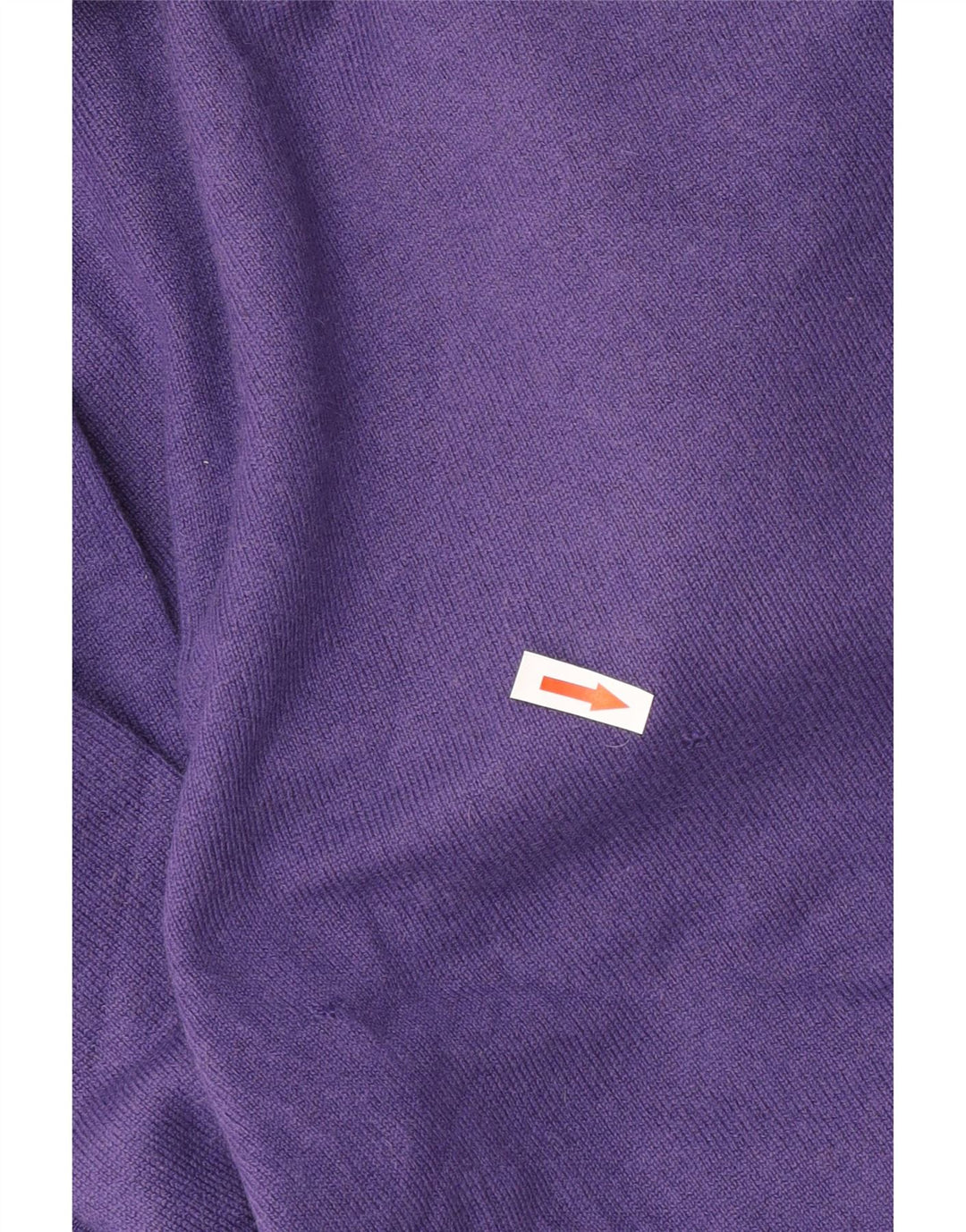 Vintage męski sweter z okrągłym dekoltem, średni fioletowy kaszmir