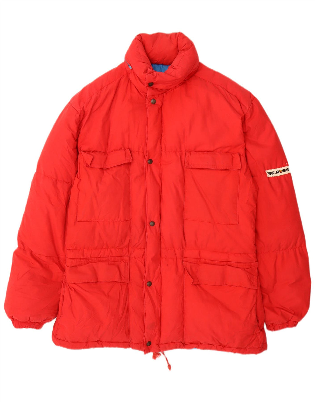 Męska ocieplana kurtka z kapturem MC Ross UK 36 Small Red Cotton
