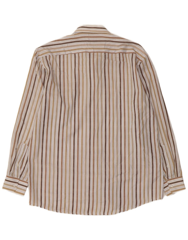 Koszula męska w stylu vintage, rozmiar 16 1/2 42, duża, wielobarwna bawełna w paski