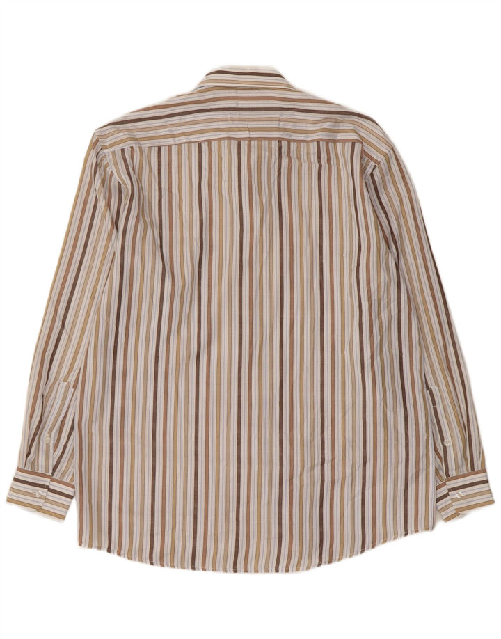 Koszula męska w stylu vintage, rozmiar 16 1/2 42, duża, wielobarwna bawełna w paski