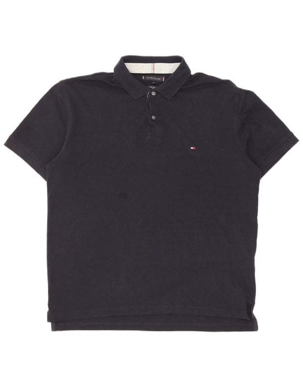 Męska koszulka polo Tommy Hilfiger o regularnym kroju XL, granatowa, bawełniana