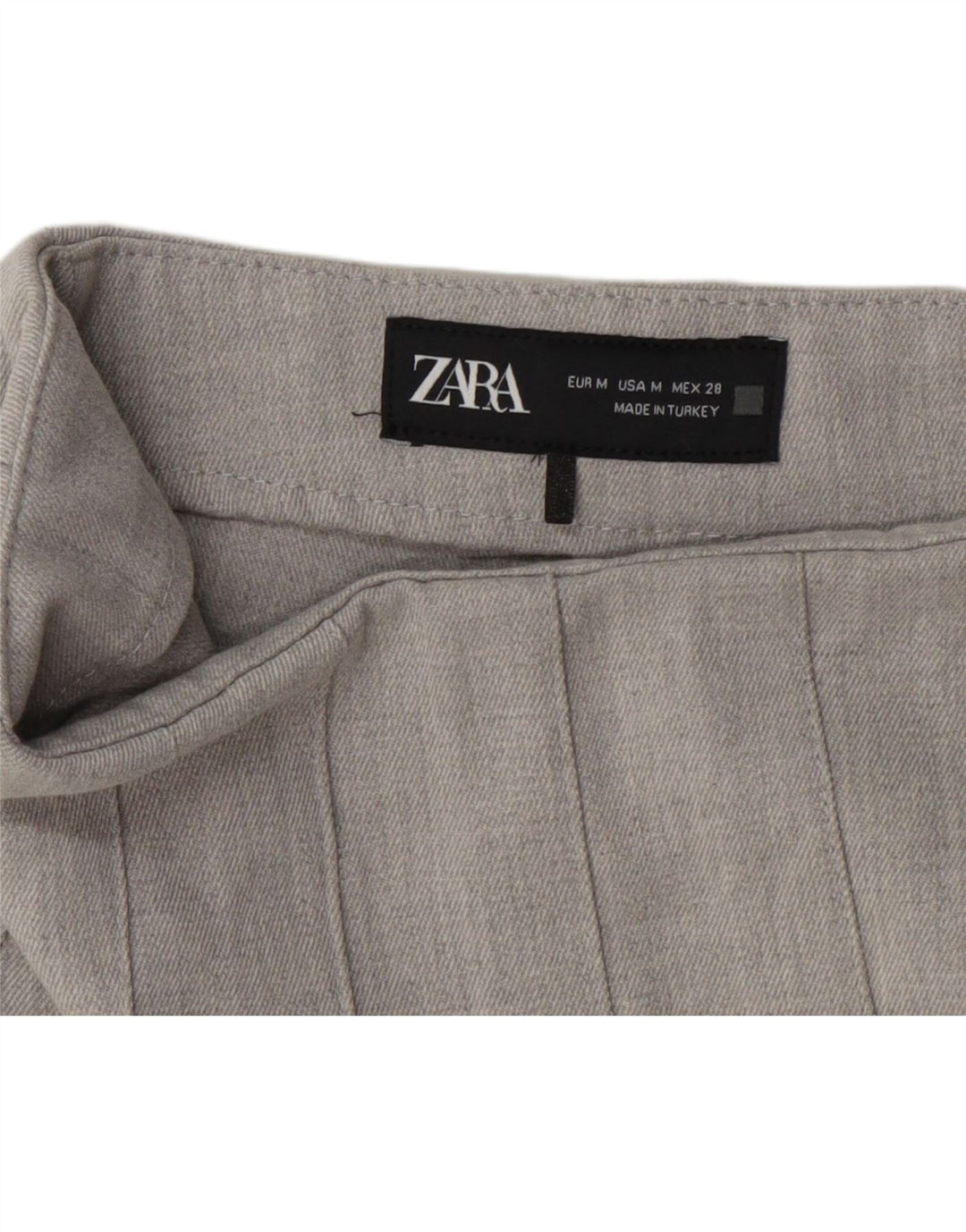 Spódnica damska Zara Skort Mini, średnia W28, szara