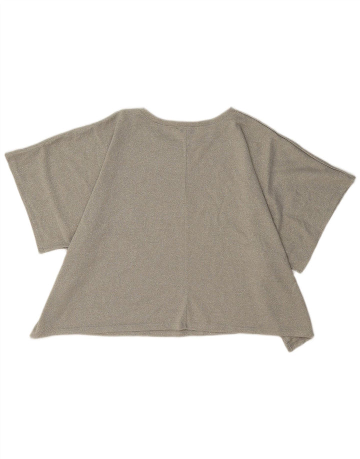 Bluzka damska Zara Crop Oversize UK 14 Medium Beige Flecked