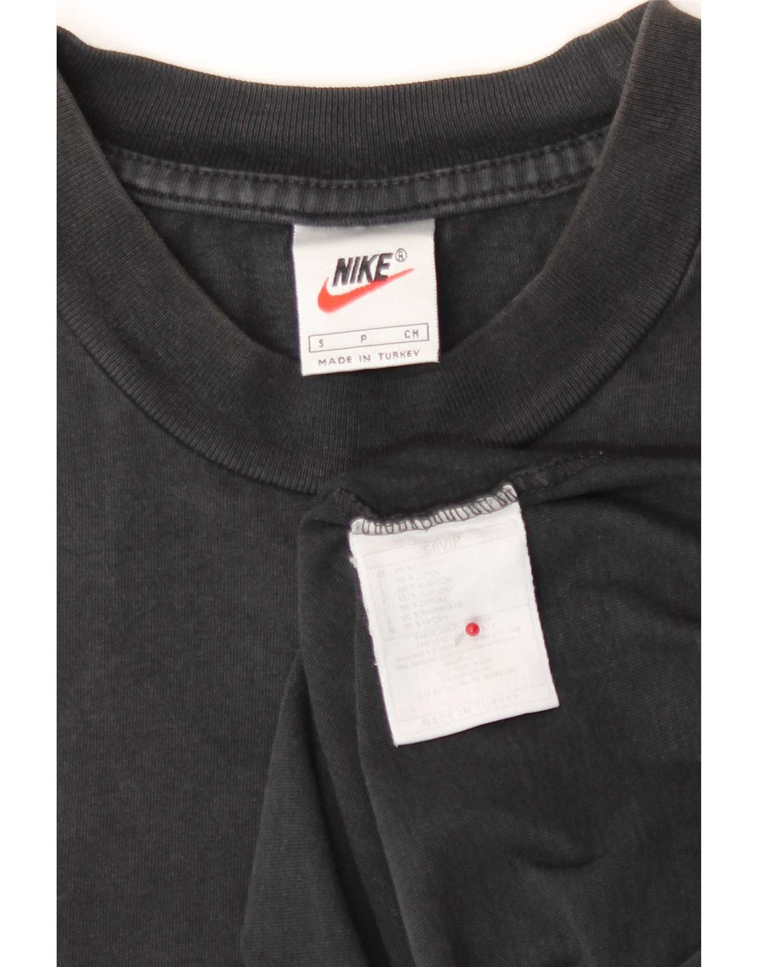 T-shirt męski Nike, mały, czarny, bawełniany