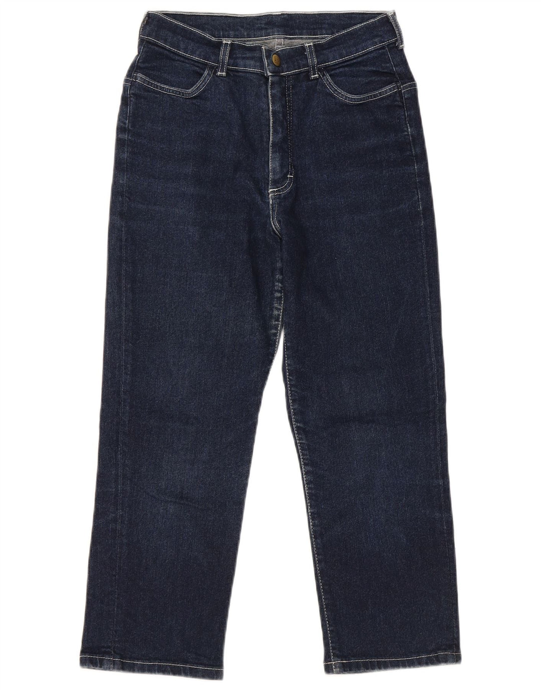 Damskie jeansy Capri LEE W28 L22 Granatowe, bawełniane