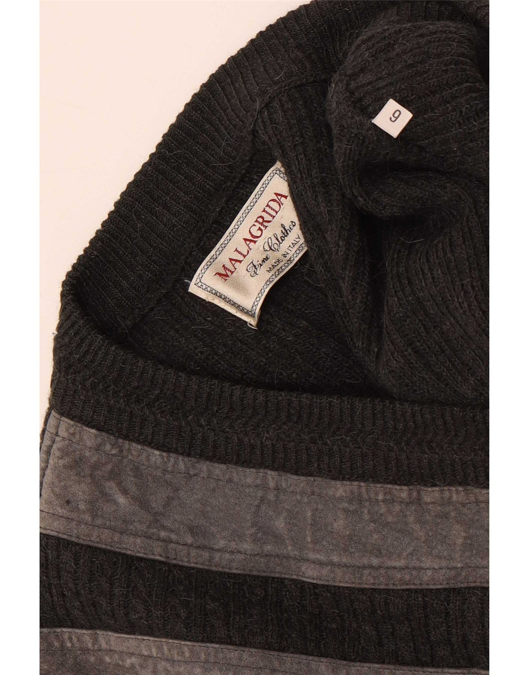 Męski sweter Malagrida z dekoltem w kształcie litery V, XL, w szare paski