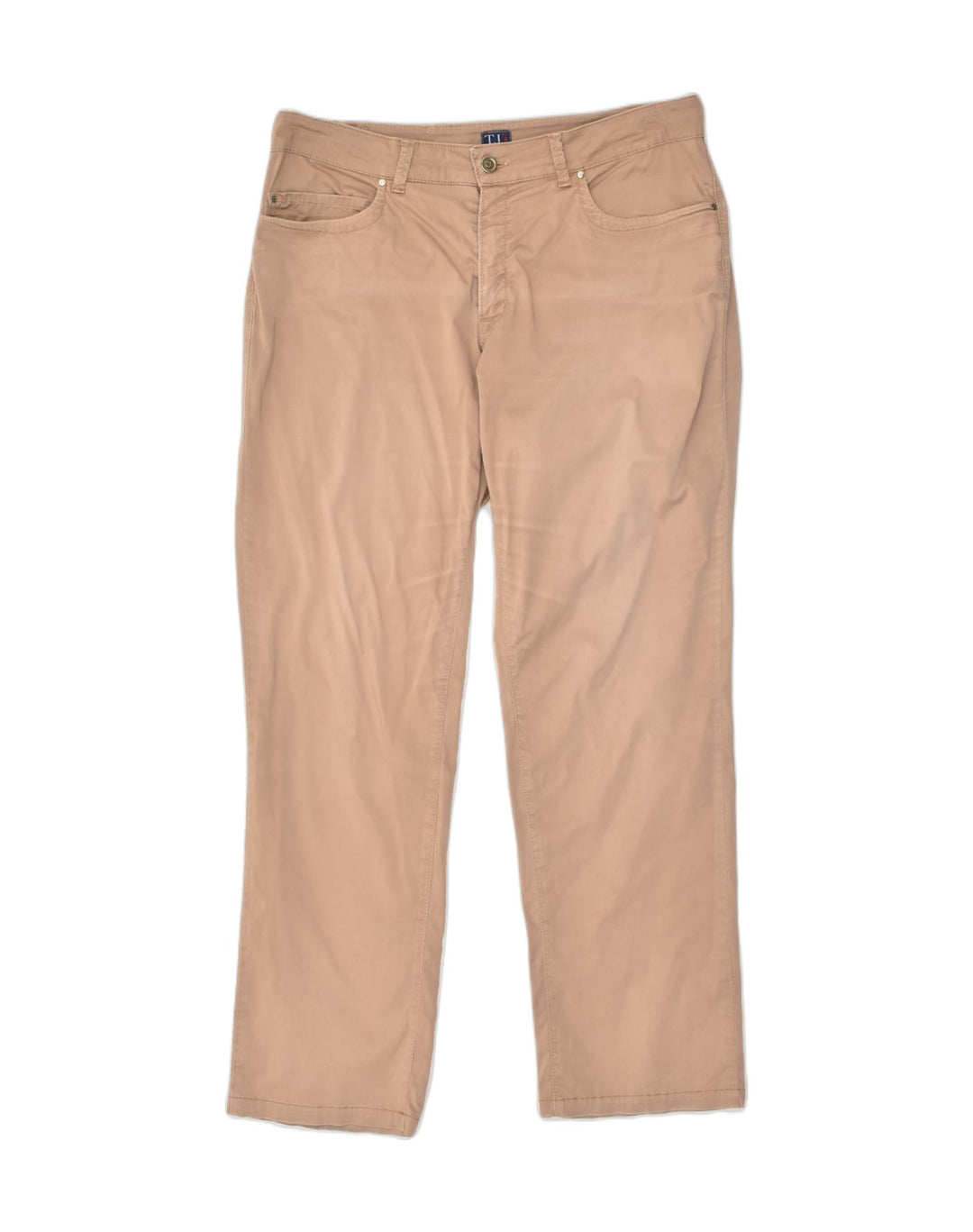 TRUSSARDI Womens Straight Casual Trousers W34 L32 Brown | Vintage Trussardi | Thrift | Second-Hand Trussardi | Used Clothing | Messina Hembry 