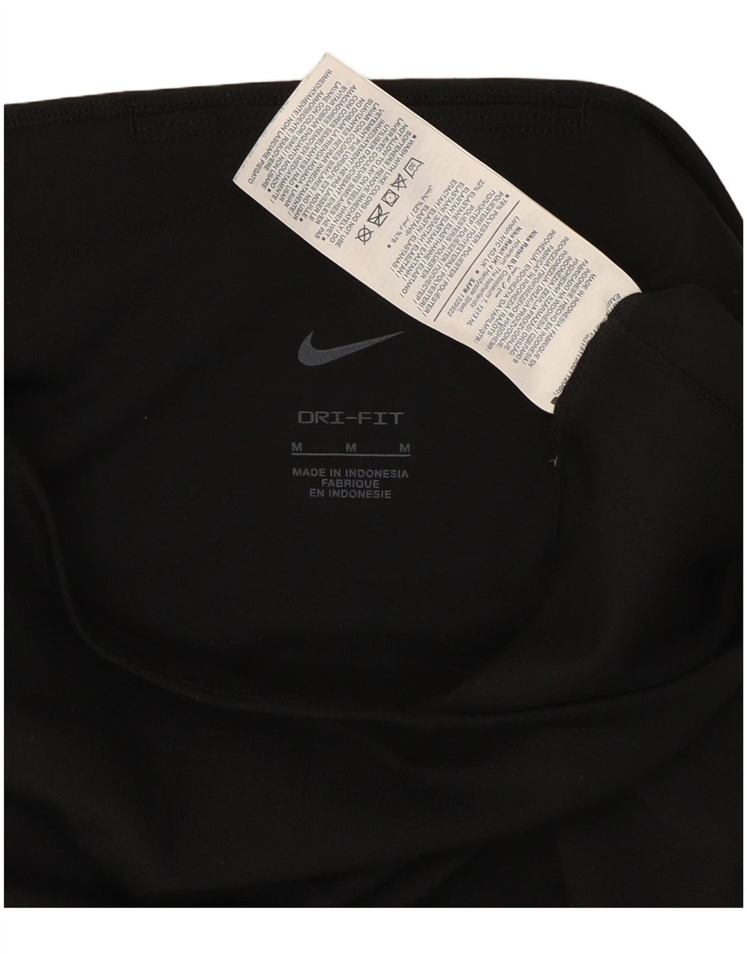 Damskie legginsy Nike Dri Fit Capri UK 12, średni czarny poliester