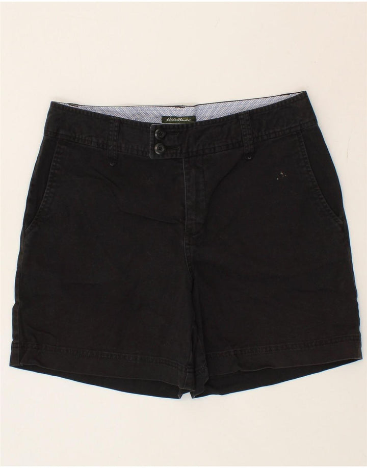 EDDIE BAUER Womens Chino Shorts US 10 Large W32  Black Cotton Vintage Eddie Bauer and Second-Hand Eddie Bauer from Messina Hembry 