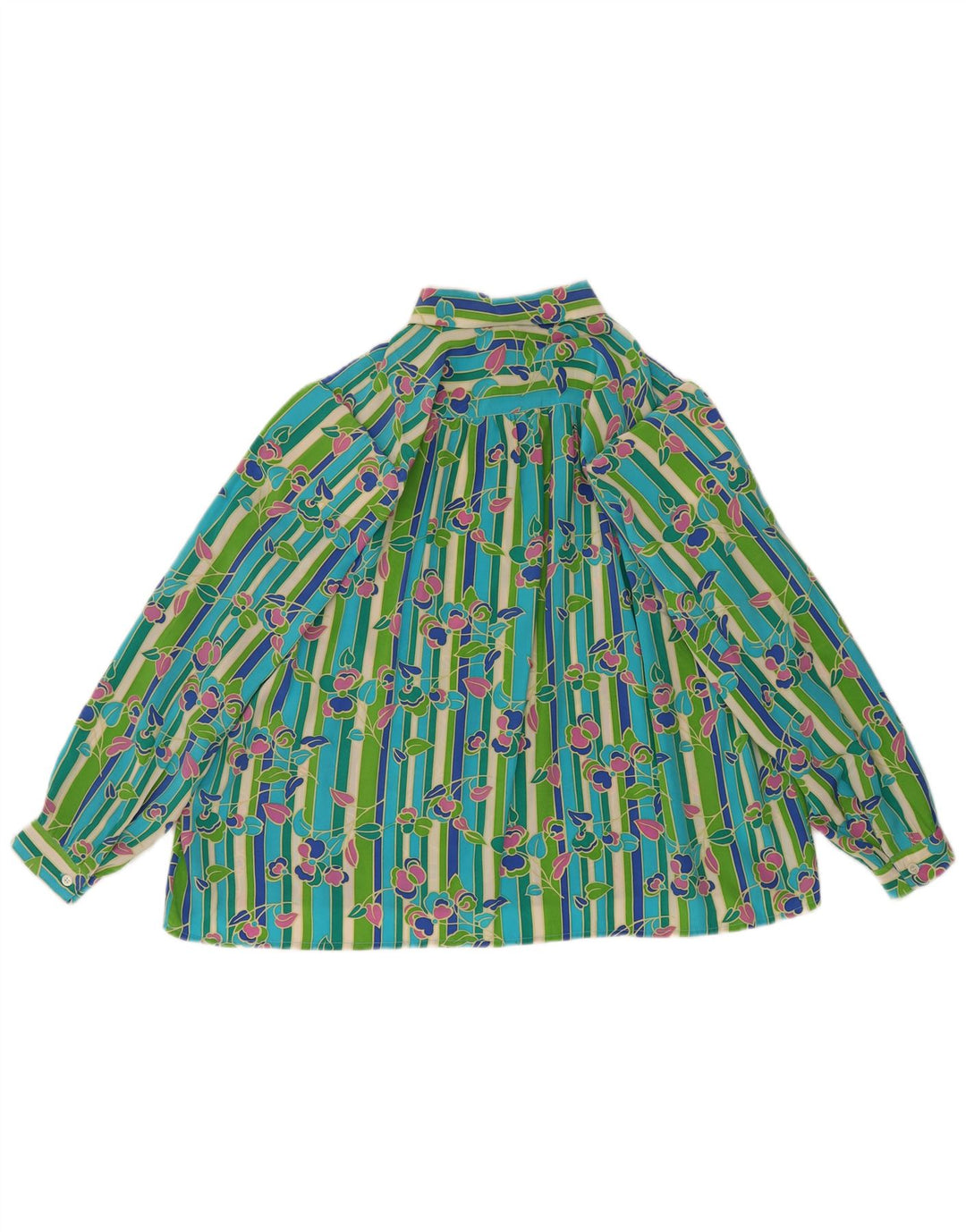 Damska bluzka koszulowa Diana Bentall UK 20 2XL wielokolorowa w kwiaty