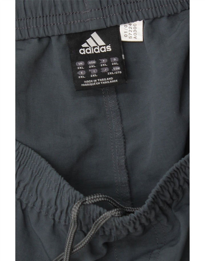 Męskie spodenki sportowe Adidas Bermudy 2XL Szary poliamid