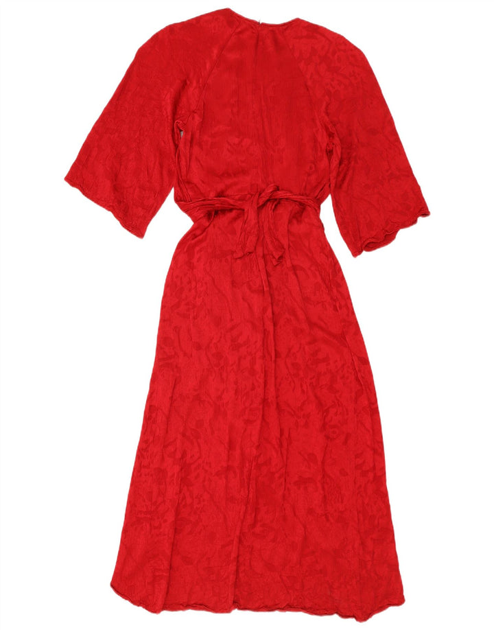 Damska sukienka maxi Zara UK 10 Small czerwona wiskoza