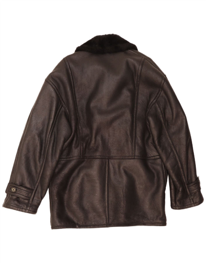 Vintage męska kurtka Shearling IT 48 Medium Black Shearling